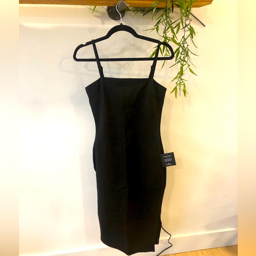 NWT Black Midi Dress